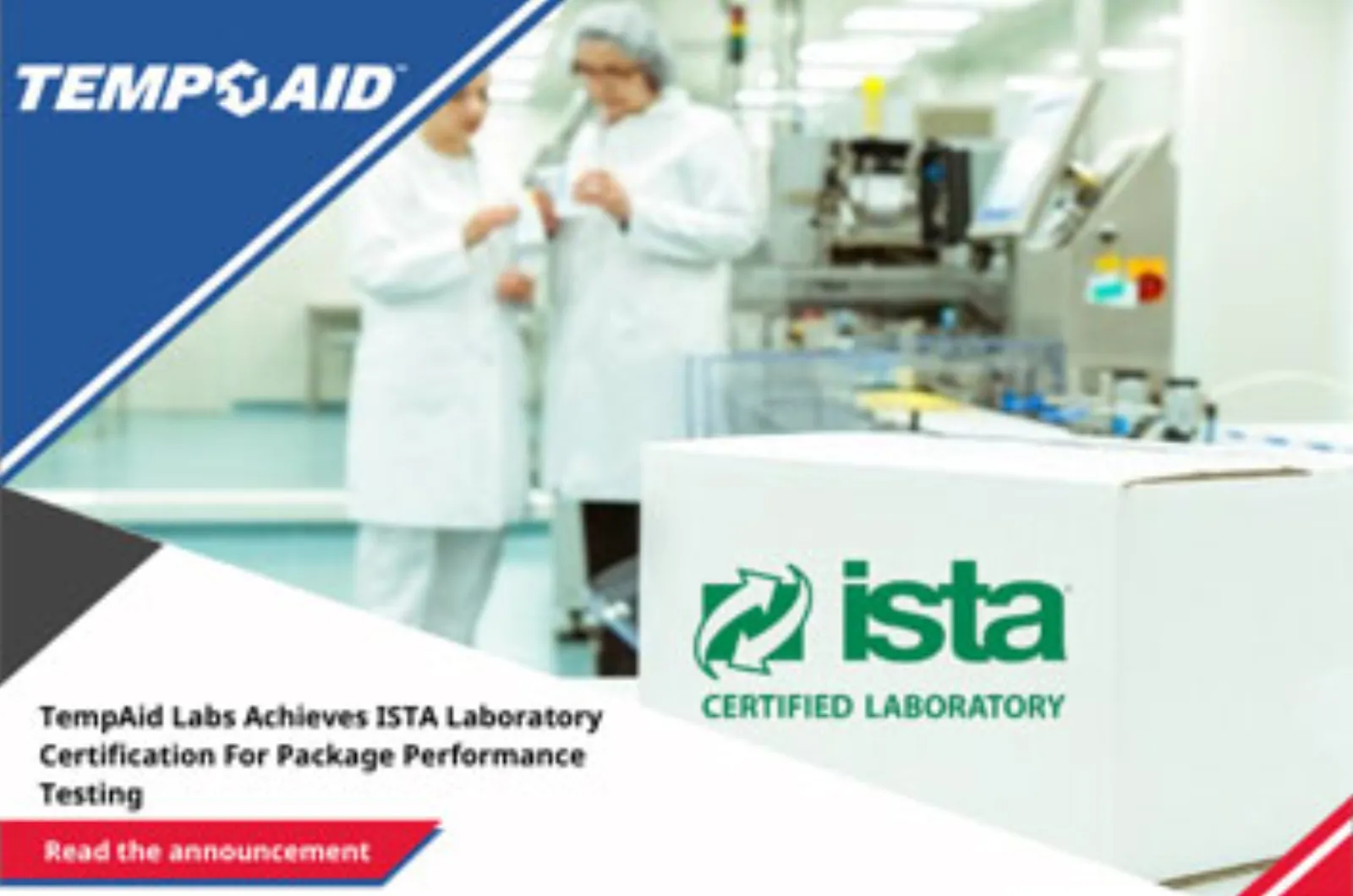 TempAid Labs Achieves ISTA Thermal Laboratory Certification for Package Performance Testing