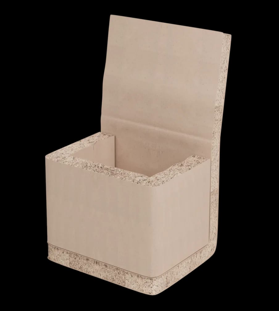 EarthWise Cellulose liner assembled at the pack station