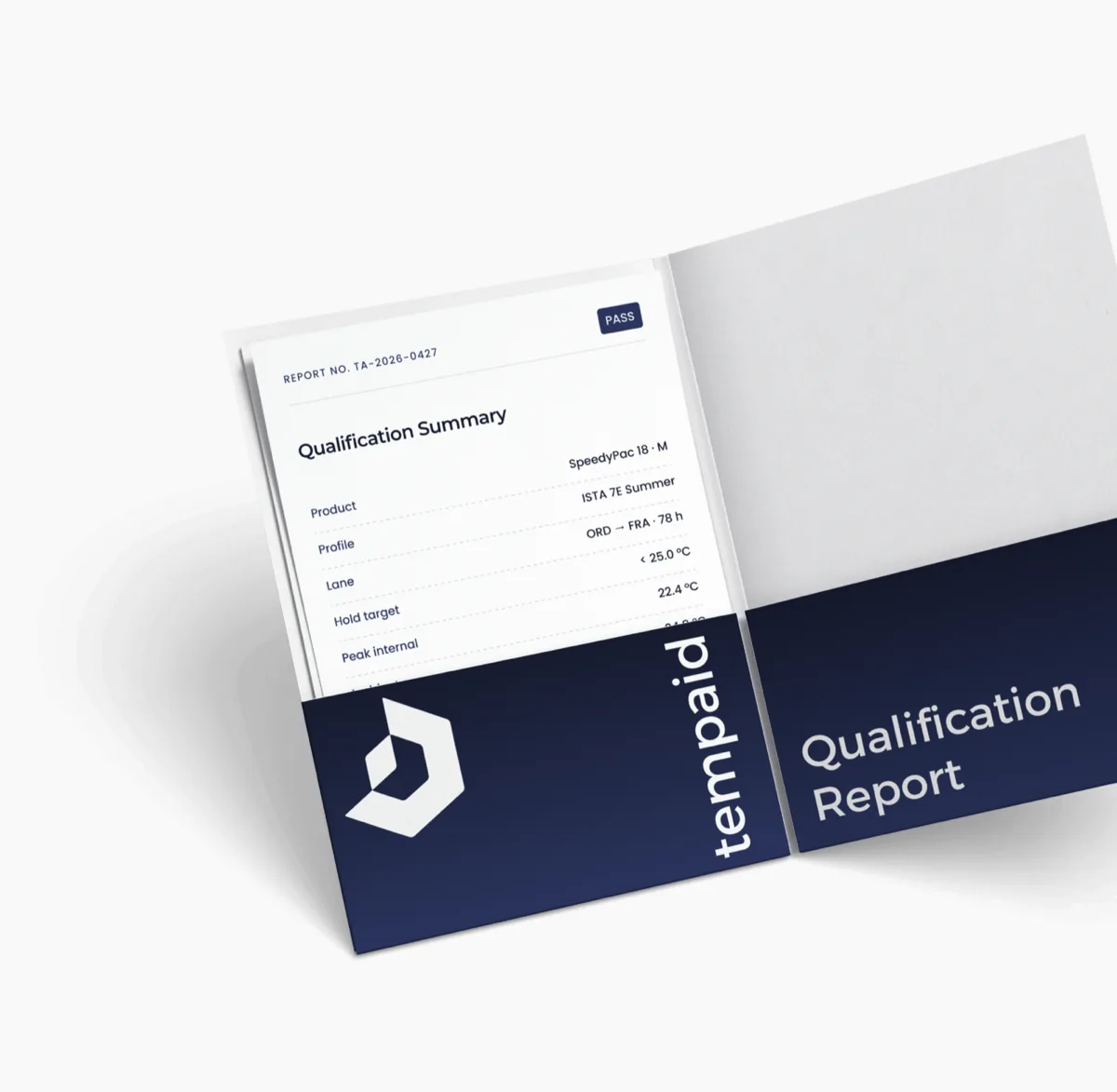 Tempaid qualification report folder and documents