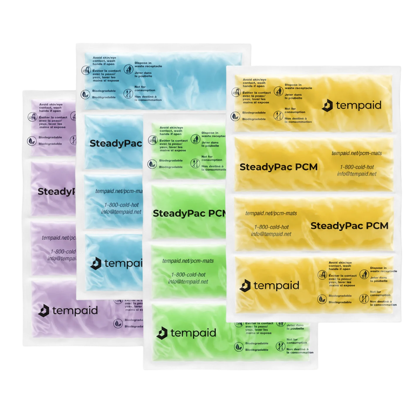 PCM Mats, flexible color-coded phase-change mats