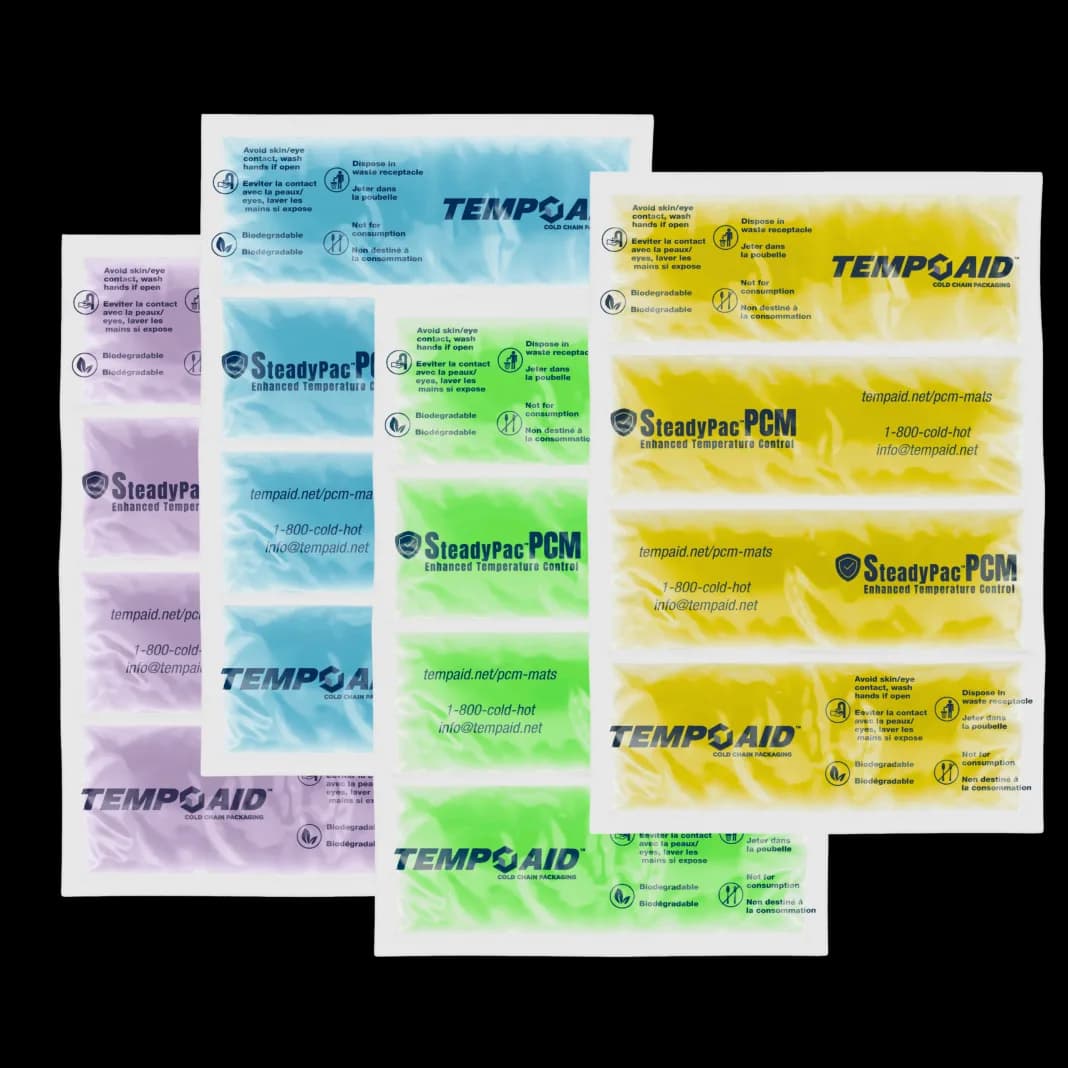 PCM Mats, four color-coded phases