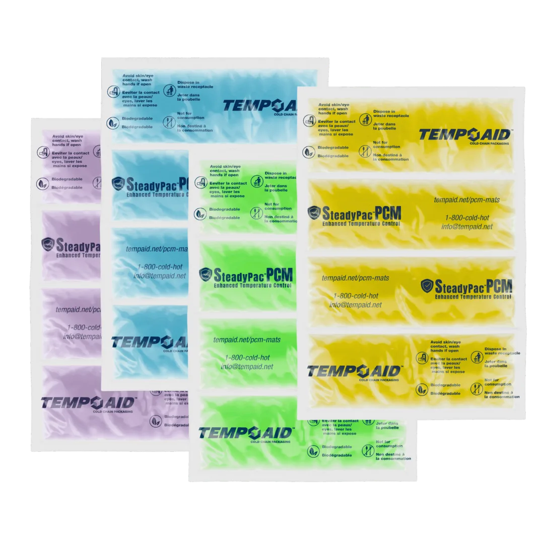 PCM Mats, four color-coded phases