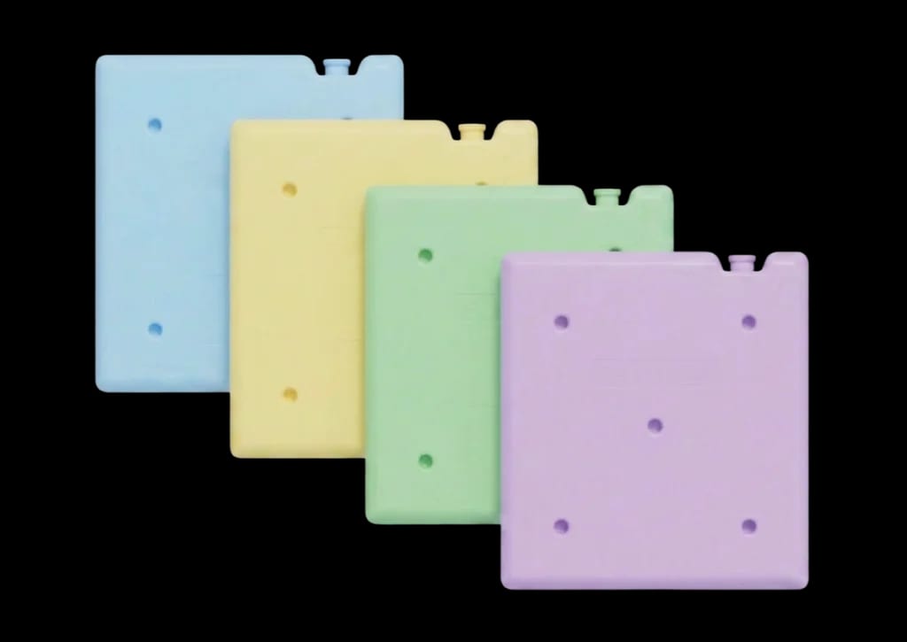 PCM Plates, four temperature-coded phase-change plates