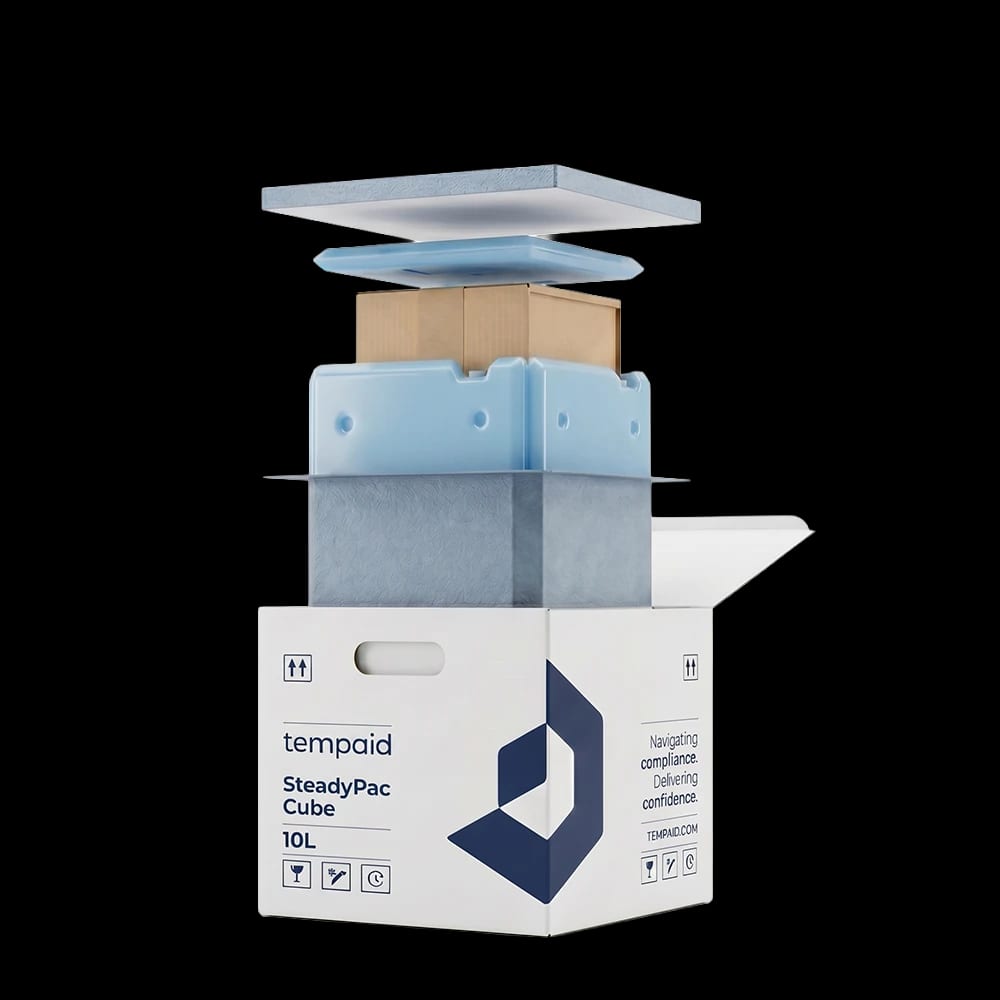 SteadyPac Cube, universal temperature-controlled shipping box