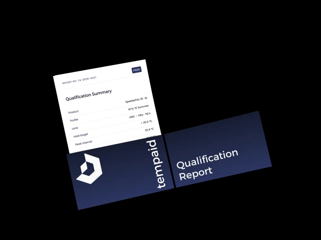 Qualification summary and ISTA report that ship with every SteadyPac Cube