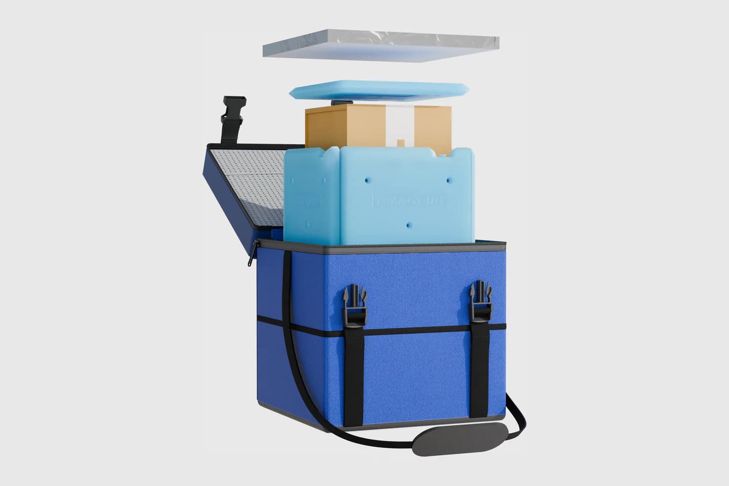 SteadyPac Move with its payload and plates lifted clear of the tub